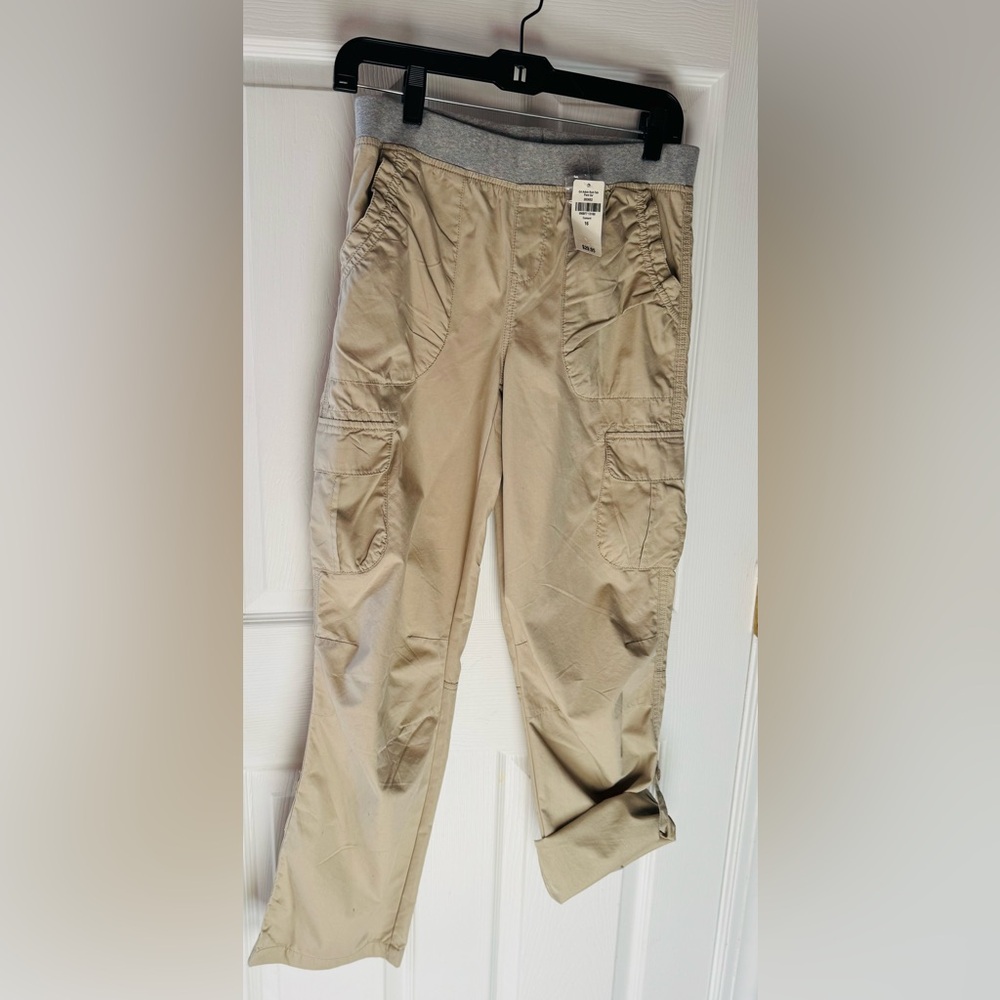 LLBean Great Adventure Roll-tab Pants Girls NWT size 16